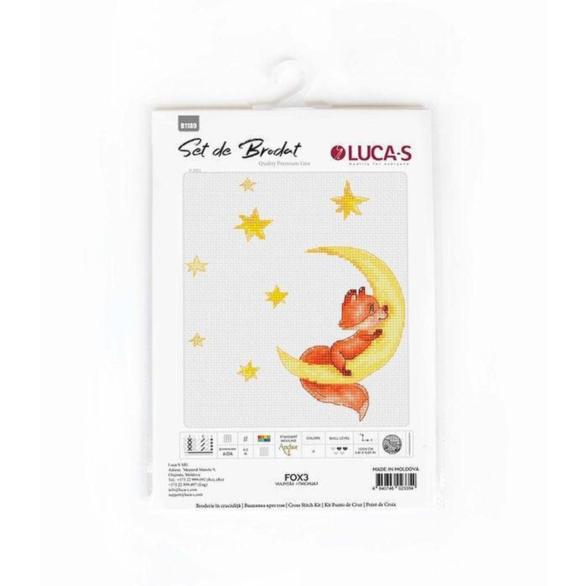 Luca-s Fox 3 Counted Cross Stitch Kit